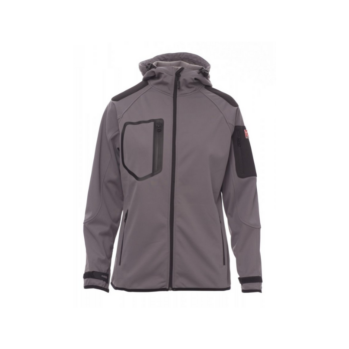 PAYPER SOFT- SHELL EXTREME UOMO STEEL GREY NERO 2A-S SRL